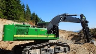 John Deere 3754D Roadbuilder Excavator [upl. by Ainomar]