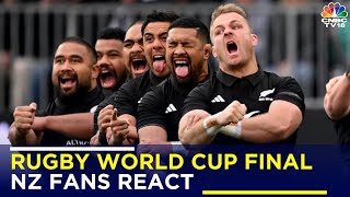 Rugby World Cup Final New Zealand Fans React To All Blacks Defeat To South Africa  IN18V [upl. by Annahsar]