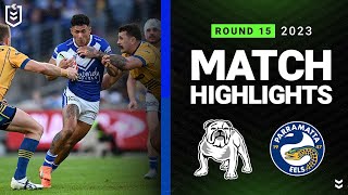 NRL 2023  CanterburyBankstown Bulldogs v Parramatta Eels  Match Highlights [upl. by Bandeen667]