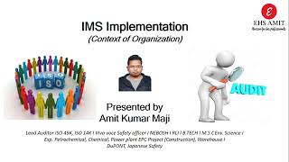 IMS Implementation I Context of Organization I ISO 45001 I ISO Clause in Hindi [upl. by Anirbys840]