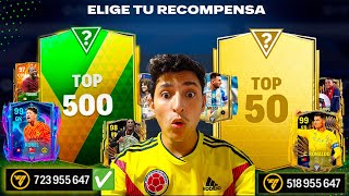 5 picks PRORROGA TOP 500 vs 1 pick TOP 50 ¿ en cuál GANAS mas MILLONES  Fc Mobile [upl. by Llerrit81]