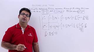 Boundary Layer Theory Problem Example 1 [upl. by Anneliese221]