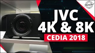 CEDIA 2018  New JVC Projectors DLANX5 NX7 NX9 [upl. by Verlie]