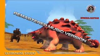 Ankylosaurus VS Arctodus Simus REMASTERED MUSIC  FANMADE pong1977 music [upl. by Yllaw]