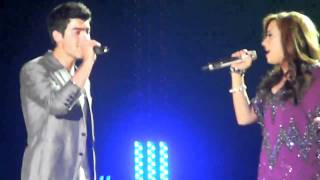 This Is MeWouldnt Change a Thing Jonas Brothers World Tour 2010 with Demi Lovato 82810 JEMI [upl. by Tsepmet724]