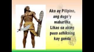 Ako Ay Pilipino lyrics with Kuh Ledesma [upl. by Barabas]