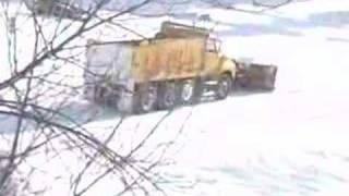 AMERICAN RALLY TRUCKS SNOW DRIFT PLOW [upl. by Anselmi]