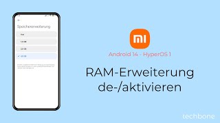 RAMErweiterung aktivieren oder deaktivieren  Xiaomi Android 14  HyperOS 1 [upl. by Platon131]