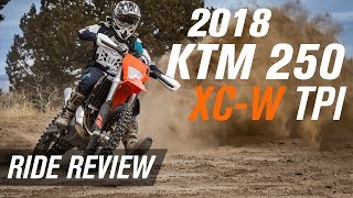 2018 KTM 250 XCW TPI  Ride Review [upl. by Pauli]