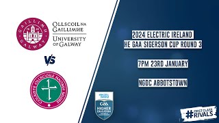 University of Galway vs St Marys Belfast  2024 Electric Ireland HE GAA Sigerson Cup Round 3 🏆 [upl. by Erdua]