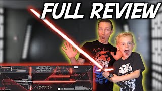 Kylo Ren Force FX ELITE Supreme Leader Lightsaber Review [upl. by Dinah]