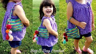 Easy Crochet Mini BagPurse  Sweetheart Bag [upl. by Anitsrik680]