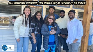 International Students Fun Winter Day at Haywards Ice cream rivieruniversity [upl. by Sidnee]