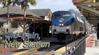 Amtraks Auto Train Passes the DeLand Station  081824 [upl. by Dnyletak]