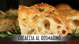 Focaccia al Rosmarino  Poolish Method [upl. by Eiznek]