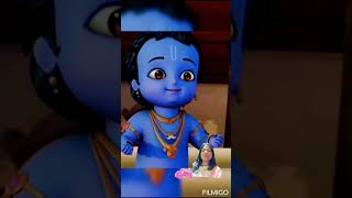 Cute Krishna Bhagwan ji☺️ [upl. by Merrili132]