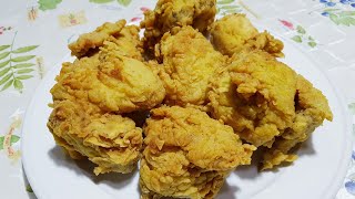 Cara Membuat Ayam Goreng Rumahan Crispy Ala KFC [upl. by Ralyat]