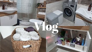 Detaylı Banyo Temizliği  Küçük Banyo Dekorasyonu🌿  Sessiz Vlog [upl. by Ayiram]