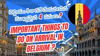 Important things to do on arrival in Belgium belgium europeskreddyvlogstravel explorebrussels [upl. by Anaed]