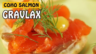 COHO SALMON GRAVLAX  A GREAT SCANDINAVIAN CHRISTMAS RECIPE  Fishing with Rod [upl. by Cyndi]