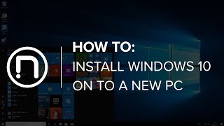 How to Install Windows 10 onto a new PC [upl. by Arie]