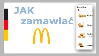 Jak zamawiać po niemiecku w McDonalds Panel dotykowy w języku niemieckim Język niemiecki online [upl. by Anilok481]