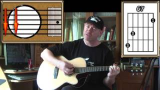 Across The Universe  The Beatles  Acoustic Guitar Lesson easyish [upl. by Starks406]