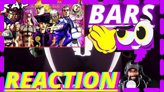 JoJo Villains Rap  NLJ Nux Taku CDawgVA more  JoJo Rap REACTION [upl. by Nailimixam200]