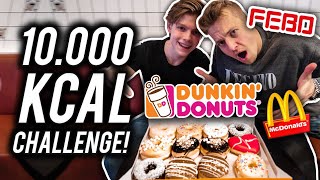 10000 CALORIE CHALLENGE ft SUBSCRIBER [upl. by Htiduy859]