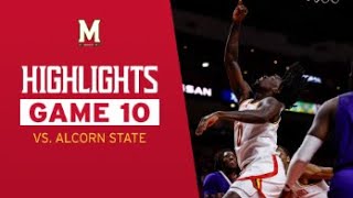 Maryland Mens Basketball Highlights  Maryland 105 Alcorn State 65 [upl. by Eedyak]