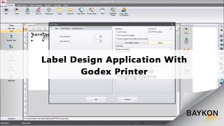 Label Design Application With Godex Printer [upl. by Anreval496]