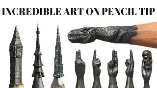 Incredible Art on Pencil Tip  Pencil Carving  Must Watch [upl. by Birmingham214]