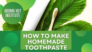 How To Make Toothpaste with Essential Oils Baking Soda  Homemade Toothpaste [upl. by Anisor]