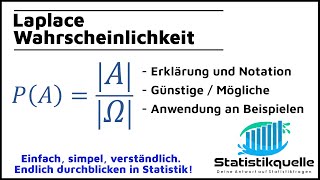 Laplace Wahrscheinlichkeit  einfach erklärt [upl. by Photima]