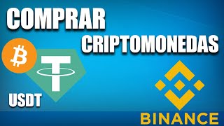 Cómo Comprar Criptomonedas USDT en la App de BINANCE para Móviles  Bien Explicado Paso a Paso 2024 [upl. by Ruffo]