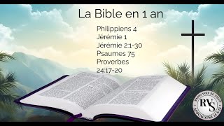 Bible en 1 an  Aujourdhui Jeudi 03 octobre [upl. by Kamila]