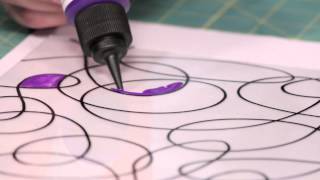 How to Make Stained Glass Squiggle Art with Mark Montano and Deco Art [upl. by Ike]