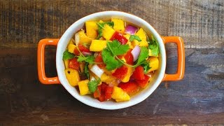 How To Make Mango Salsa [upl. by Gneh733]