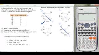 Finding Correlation Coefficient with a Casio fx115ES Plus [upl. by Houston39]