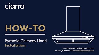 CIARRA Wallmount Cooker Hood Installation  CBCS6102 amp CBCS9102 [upl. by Aislehc261]