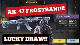 NEW AK47 FROSTBRAND CREVASSE CRATE DRAW  COD MOBILE  DRAW CODM [upl. by Claire]