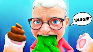 GRANNY Eats CAT POOP And Vomits  I Am Cat Update in VR [upl. by Tamah]