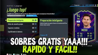 FIFA 22  COMO CONSEGUIR 5 SOBRES GRATIS MUY RÁPIDO y FACIL EN FIFA 22 ULTIMATE TEAM [upl. by Agnimod441]