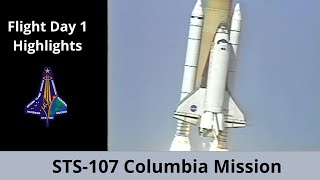 Columbia Shuttle Disaster Launch Day  Flight Day 1 Mission Highlights [upl. by Ocicnarf]