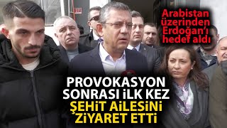 Özgür Özel Manisa Şehit cenazesindeki provokasyonun ardından ilk kez şehit ailesini ziyaret etti [upl. by Arramas]