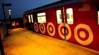 MTA NYC Subway Kawasaki R142A 7641 6 Target Train BKLYN Bridge bound arriving at Castle Hill Ave [upl. by Jecoa81]