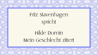 Hilde Domin „Mein Geschlecht zittert“ [upl. by Capello553]