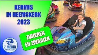 Kermis in Heemskerk 2023 Zwieren en zwaaien op het kermisterrein 4k [upl. by Atiuqad]