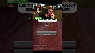 LE RETOUR DU TIMING PARFAIT POUR LAINK AU ZEVENT PT2 laink minecraft memes france zevent [upl. by Panthea344]