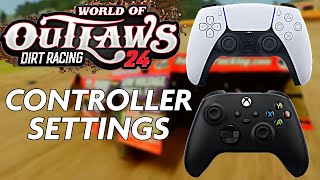 World of outlaws Dirt racing 24 Controller settings [upl. by Krueger95]